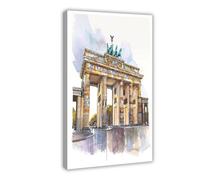 NDGSA Berlin Brandenburg Gate Travel Poster Canvas Poster Wall Art Decor Print Picture Paintings for Living Room Bedroom Decoration 20x30inch(50x75cm)