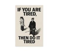 NDGSA Japanese Samurai Inspirational Quotes Print Canvas Poster Bedroom Decor Landscape Office Room Decor Gift 16x24inch(40x60cm)
