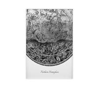 NDGSA Northern Hemisphere Black And White Print Canvas Poster Bedroom Decor Landscape Office Room Decor Gift 24x36inch(60x90cm)