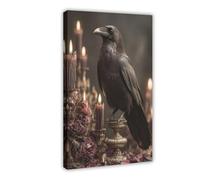 NDGSA The Black Bird Art upon The Dark Fantasy Altar Canvas Poster Bedroom Decor Landscape Office Room Decor Gift 24x36inch(60x90cm)