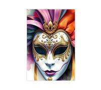 NDGSA Venice Carnival Mask Party (9) Canvas Poster Wall Art Decor Print Picture Paintings for Living Room Bedroom Decoration 20x30inch(50x75cm)