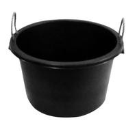NDHE 45L Rope Bucket Black Heavy Duty Plasterers tub Mixing Cement Muck Water Storage Bucket | Made In UK