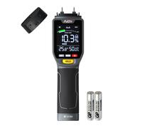 NDI 4 in 1 Pin Moisture Tester, Digital Water Tester, Wood Moisture Meter, Backlit LCD Display Automatic Alarm, Low-battery Indicator, Calibration & HOLD Button for Wood Firewood Lumber Floors