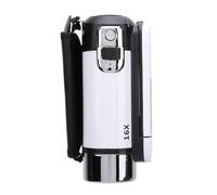 NDI PTZ Camera Video Camera with 2.4 Inch Color Screen Fill Light 16MP 1080P 16X Digital Zoom Shake Video Recording - Camcorders (White)