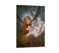 NDIEHA Keysun Lilith And Eve Poster Canvas Print for Bedroom Or Living Room Gallery Wall Decor 08x12inch(20x30cm) Frame-Keysun Lilith And Eve