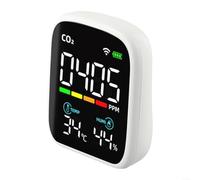 NDIR Infrared Carbon Dioxide Sensor Monitor for Indoor Air, Temperature Humidity Detection Device with Long Standby Battery and Compact Design for Various Environments (WIFI + Infrared)