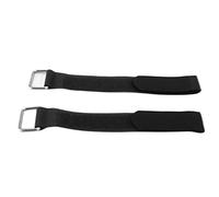 NDiyueAa 2Pcs Fastening Straps Nylon 20x200mm Adjustable Elastic Fixed Organizer Belt (Black)