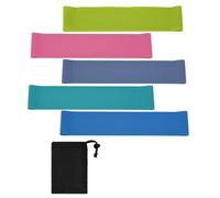 NDiyueAa Exercise Resistance Bands Set, 5 Levels Latex Tubes for Full Body Workout, Yoga, Pilates, Shaping Arms, Chest, Belly and Legs, with Carry Bag