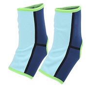 NDiyueAa for Muay Thai MMA Ankle Support Wraps, for Bn Fight, Breathable Ankle Guard, for Sanda, L Size, Professional Sports Protection, Durable Design, Comfort Fit (Lake Blue (WOOF: Approx. 101.6cm