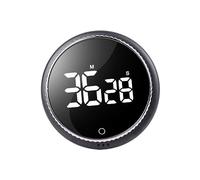 NDiyueAa Magnetic Rotation Timer, Digital Kitchen Timer with Large Screen, Volume Adjustment, Silent Design, Desktop Decor, for Students Study