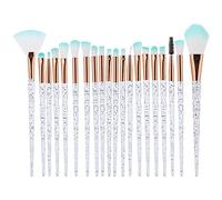 NDiyueAa Makeup Brushes Set, Soft Kabuki Brush, Powder Foundation Brush, Blending Brush, for All Skin Types, 20Pcs Professional Makeup Brush Kit with Pouch