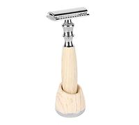NDiyueAa Men's Electric Shaver, for Premium Brand, Detachable Cutter Head, White Maple Wood Handle, Anti-Rust Aluminum Alloy Blade, Beard and Body Hair Trimmer