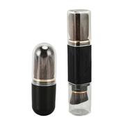 NDiyueAa Powder Brush, Rotatable 360 Degree Handle, Retractable Double Head Makeup Brush for Sensitive Skin, with Synthetic Fiber Bristles, for Professional and Beginner Makeup App