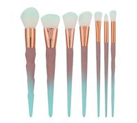 NDiyueAa Professional Eyeshadow Makeup Brushes Set with High-Density Soft Hair, Powder Grasping Power, Ergonomic Handle, 7 Pcs for Various Cosmetic Applications