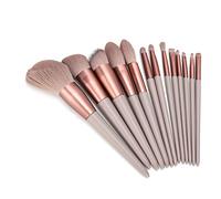 NDiyueAa Professional Makeup Brush Set for Eyeshadow Blending, Contouring, Highlighter Application, 13-Piece Kit with Soft Synthetic Hair, Durable Aluminum Handle, for Home and Pro