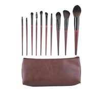 NDiyueAa Professional Makeup Brush Set for Powder Foundation, Large Capacity, Soft Bristles, Ergonomic Handle, Portable with Storage Pouch