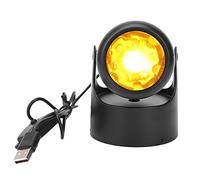NDiyueAa Sunset Projection Lamp, for Photography, with 90-Degree Rotatable Head, All-Metal Stable Base, Adjustable Light Size, Energy-Saving, Non-Dazzling, Long Lifespan (Sunset Color)