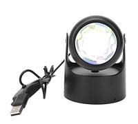 NDiyueAa Sunset Projection Lamp, for Photography, with 90-Degree Rotatable Head, All-Metal Stable Base, Adjustable Light Size, Energy-Saving, Non-Dazzling, Long Lifespan (Sun Color)