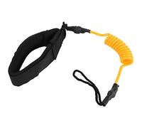 NDiyueAa Surfing Leash, for Stand Up Paddle Board, Coiled Spring Leg Rope, Durable Safety Tether, Universal Fit for Surfboard, Board Accessories (Orange)