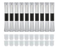 NDiyueAa Transparent Lip Gloss Containers, Refillable Empty Tubes, for DIY Lip Balm Making, Leak-Proof Design, Portable Size