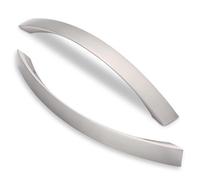 Ndjiloik Pack of 10 Black Kitchen Cupboard Door Handles Furniture Handles Cabinet Handles 160 mm Hole Spacing