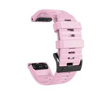 NDJQY 26 20 22MM Silicone Quick Release Watchband Strap for Garmin Fenix 7X 6X Watch Easyfit Wrist Band Strap (Color : Pink, Size : 20mm Fenix 7S 5S)