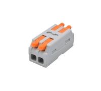 NDJQY 5/10pcs Mini Quick Wiring Connector Splitter Cable Compact Splice Push-in Electrical Connection Terminal Block 1 In Multiple Out(2 In 2 Out,5PCS)