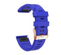 NDJQY For Fenix 7S/5S Plus/6S/5S/Instinct 2S/D2, Quick Fit Soft Silicone Strap With Rose Gold Buckle For Women Man Breathable Waterproof Wristband Accessory(Lake Blue,MK2S)