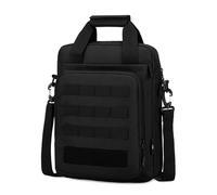 NDJQY Tactical Men Messenger Bag Sling Handbag Waterproof Molle Shoulder Hiking Hunting Fishing Travel Fanny Pack Sports Camping Bag(Black)