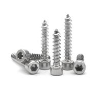 NDKSZHEQ 20-200pcs 304 Stainless Steel Hex Screw M1.7 M2 .6 M3 .5 M4 M5 Hexagon Socket Cap Head Self Tapping Allen Screws(8mm,M1.7 (200pcs))