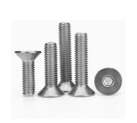 NDKSZHEQ 2pcs-10pcs/lot DIN7991 M2 .5 M3 M4 M5 M6 M8 TA2 Titanium Hex Socket Flat Countersunk Head Screw(15mm,M2.5 10PCS)