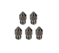 NDKSZHEQ 5PCS Hardened Steel MK8 Nozzle 0.4mm Extruder All Metal Nozzle Compatible With CR-10/Ender 3/Ender 3S/5/6 3D Printer 1.75mm(MK8-1.0mm)