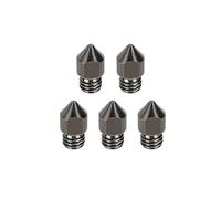NDKSZHEQ 5PCS Hardened Steel MK8 Nozzle 0.4mm Extruder All Metal Nozzle Compatible With CR-10/Ender 3/Ender 3S/5/6 3D Printer 1.75mm(MK8-0.4mm)