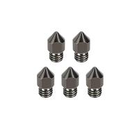 NDKSZHEQ 5PCS Hardened Steel MK8 Nozzle 0.4mm Extruder All Metal Nozzle Compatible With CR-10/Ender 3/Ender 3S/5/6 3D Printer 1.75mm(MK8-0.8mm)
