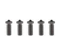 NDKSZHEQ 5PCS SR Extruder Nozzle Super Racer 3D Printer Part 0.4mm Brass/Stainless/Hardened Steel 1.75mm(Hardened Steel)