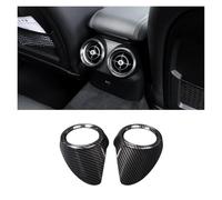NDKSZHEQ ABS Carbon Fiber Compatible With Alfa Romeo Giulia 2017-2020 Car Rear Row Air Conditioning Vent Outlet Cover Trim Auto Interior Accessories(Style A Carbon Fiber)