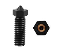 NDKSZHEQ Hardened Steel Brass Three Holes CHT Nozzle Compatible With Volcano 3D Printer Accessories(Hardened steel,0.6mm)