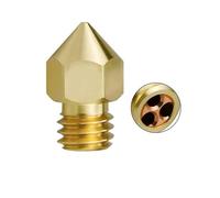 NDKSZHEQ MK8 CHT Brass Hardened Steel Three Holes Nozzle Compatible With 3D Printer Accessories(Brass 1PC,0.8mm)