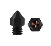 NDKSZHEQ MK8 CHT Brass Hardened Steel Three Holes Nozzle Compatible With 3D Printer Accessories(Hard steel 1PC,0.4mm)