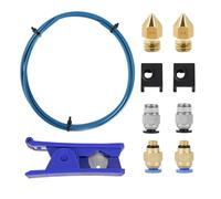 NDKSZHEQ PTFE Tubing for 1.75mm Filament With PC4-M6 Fittings PC4-M10 Pneumatic Compatible With Ender 3/ Pro Ender 5/Pro CR-10/10S(Set 3)