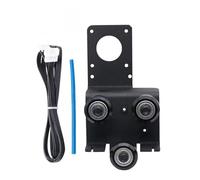 NDKSZHEQ Upgrade CR10S Pro Dual Gear Direct Drive Extruder Support Plate Kit, Easy Print Flexible Filament Compatible With Ender3/CR10 Series Printer(Plate With Wheel)