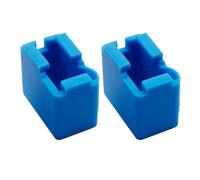 NDKSZHEQ V6 Volcano Aluminum Or Plated Copper Brass Heat Block Compatible With PT100 HT-100K 3D Printer Extruder Heated Block(2pcs sock)