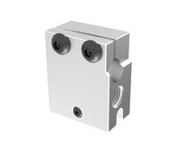 NDKSZHEQ V6 Volcano Aluminum Or Plated Copper Brass Heat Block Compatible With PT100 HT-100K 3D Printer Extruder Heated Block(1PC Aluminum)