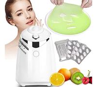 NDLLGOF Face Mask Maker Machine - DIY Fruit Vegetable Facial Pack Machine Kit with Collagen Pills Smart Automatic Face Cream Beauty Making for Facial/Eyes SPA