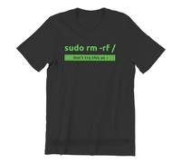 NDMUTREN Sudo Programming Command Men Tshirt Linux Operating System Tux Penguin Crewneck Tops Humor Gift Idea Black S