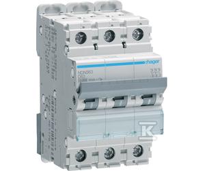 NDN363 Circuit Breaker 3P D 63A 10kA/15kA