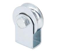 NDNCZDHC 0.8t Wall Mounted Groove Pulley Wheel, 64mm Wheel Diameter U Type Ball Bearing Pulley for Industrial Settings and Applications