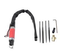 NDNCZDHC 1/4 Pneumatic File Kit, 3400bpm, 6.2bar 90psi, Air File with Snap Button Switch, for Drilling Screws Descaling Stirring