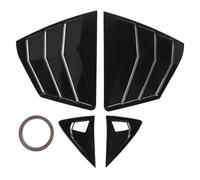 NDNCZDHC 1 Pair Rear Side Window Louver Sturdy ABS Left Right Side Window Shutter Cover Trim for Camry XV80 Glossy Black