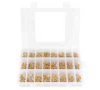 NDNCZDHC 1200PCS 24 Values Ceramic Capacitor, 10pf to 10uf Monolithic Ceramic Capacitor with Storage Box for Hobby Electronics 50V